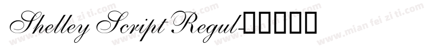 Shelley Script Regul字体转换